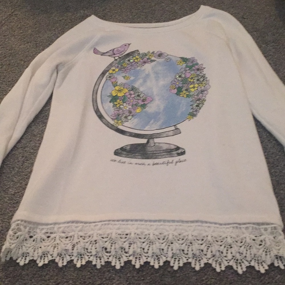 Just a size 10 white sweater
